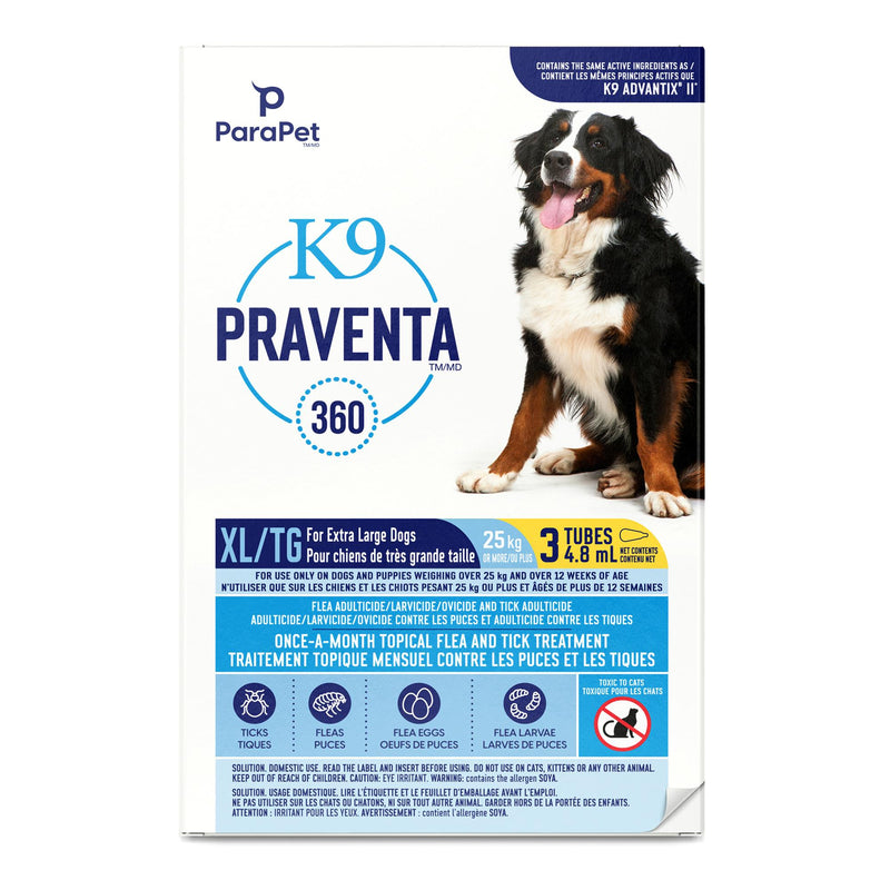 K9 Praventa 360 Flea & Tick Treatment - Extra Large Dogs over 25 kg