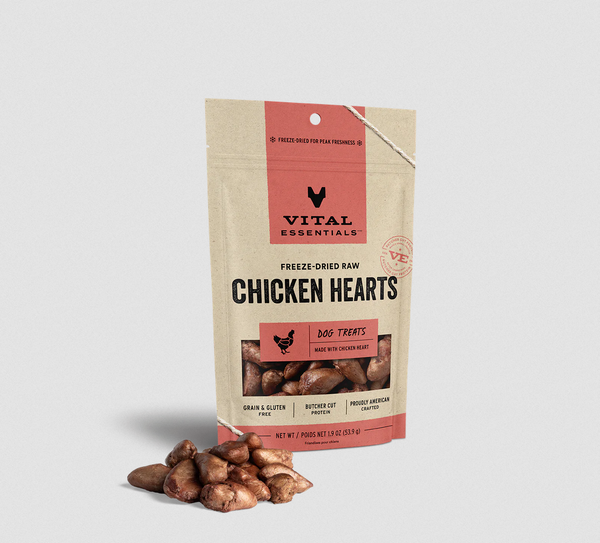 Vital Essentials Freeze-Dried Raw Chicken Hearts 53.9g