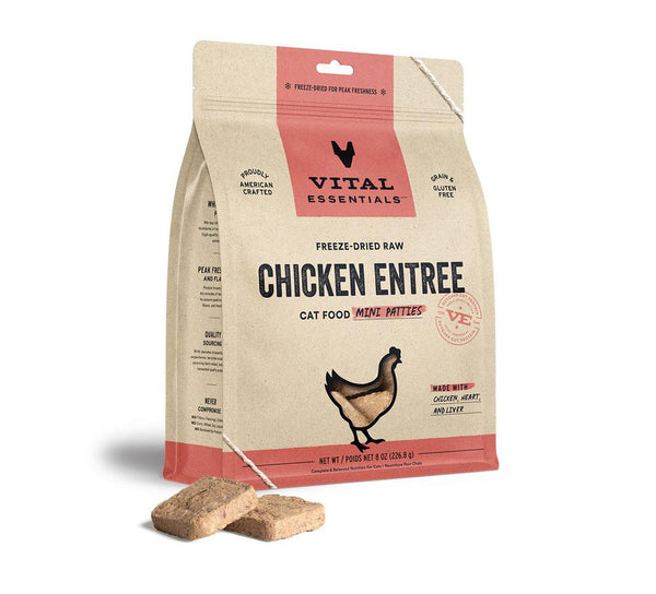 Vital Essentials Mini Patties for Cats - Chicken 106g