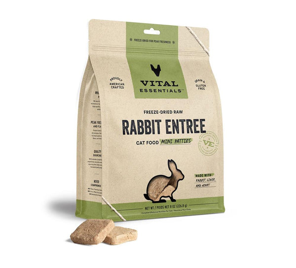 Vital Essentials Mini Patties for Cats - Rabbit 106g