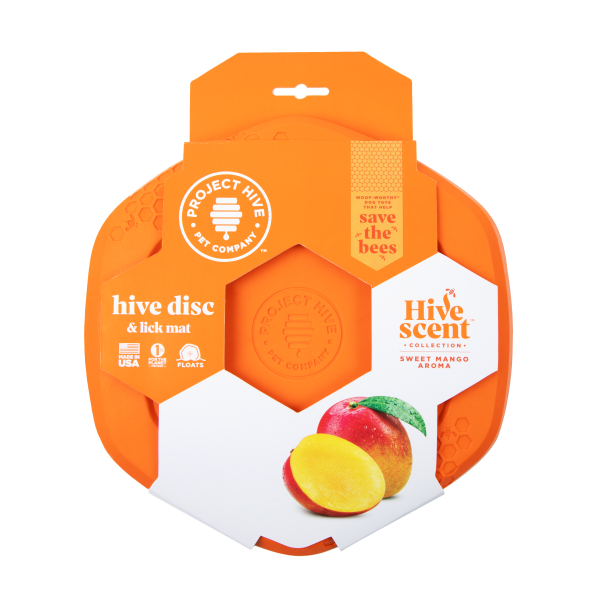 Project Hive Disc & Lick Mat - Sweet Mango Scent