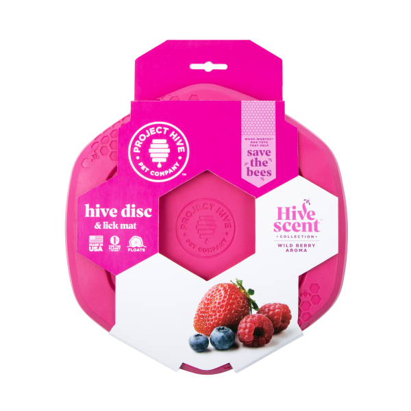 Project Hive Disc & Lick Mat - Wild Berry Scent