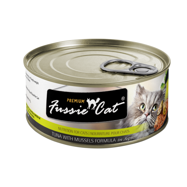 Fussie Cat Premium Tuna w/Mussels in Aspic 80g