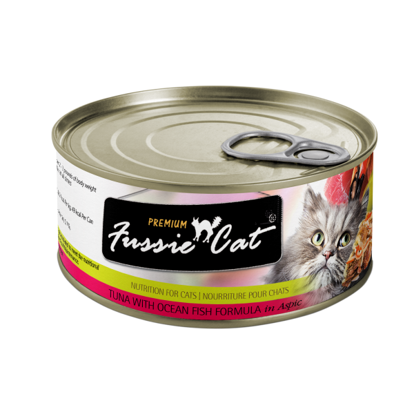 Fussie Cat Premium Tuna w/Ocean Fish in Aspic 80g