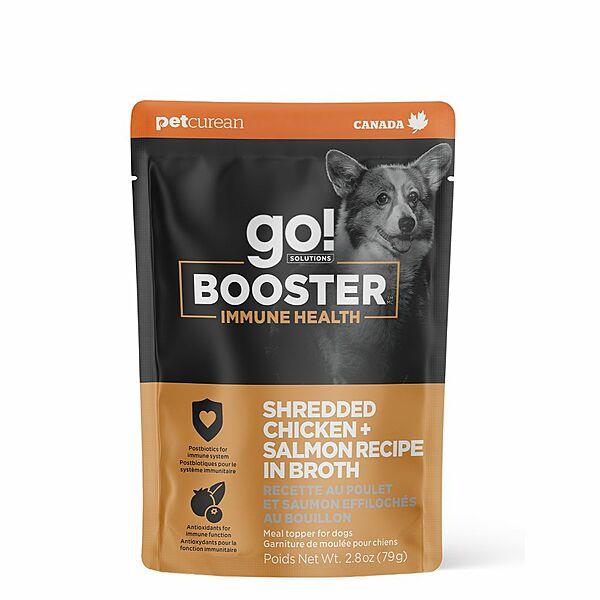 Go! Booster Dog Immune Health Shredded Chicken + Salmon in Broth 79g