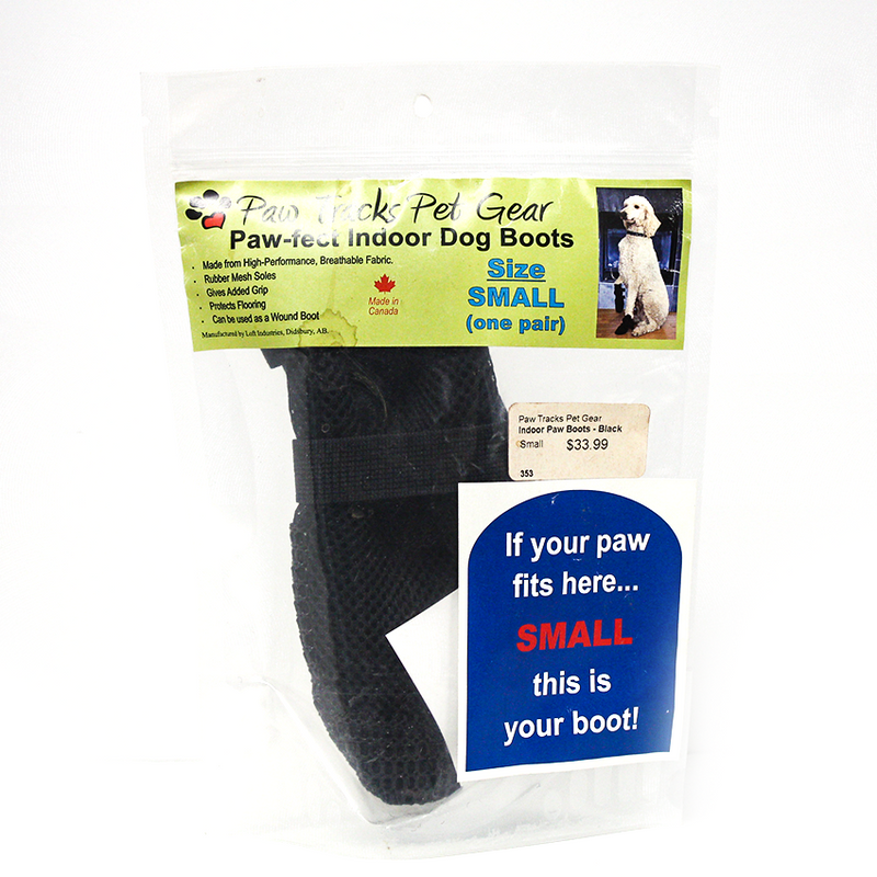 Paw Tracks Pet Paw-fect Indoor Boot Black - Available in Multiple Sizes - Pisces Pet Emporium