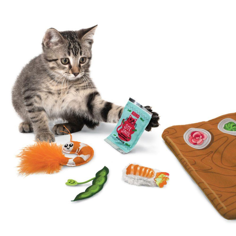 KONG Pull-A-Partz Sushi 5-in-1 Cat Toy | Pisces