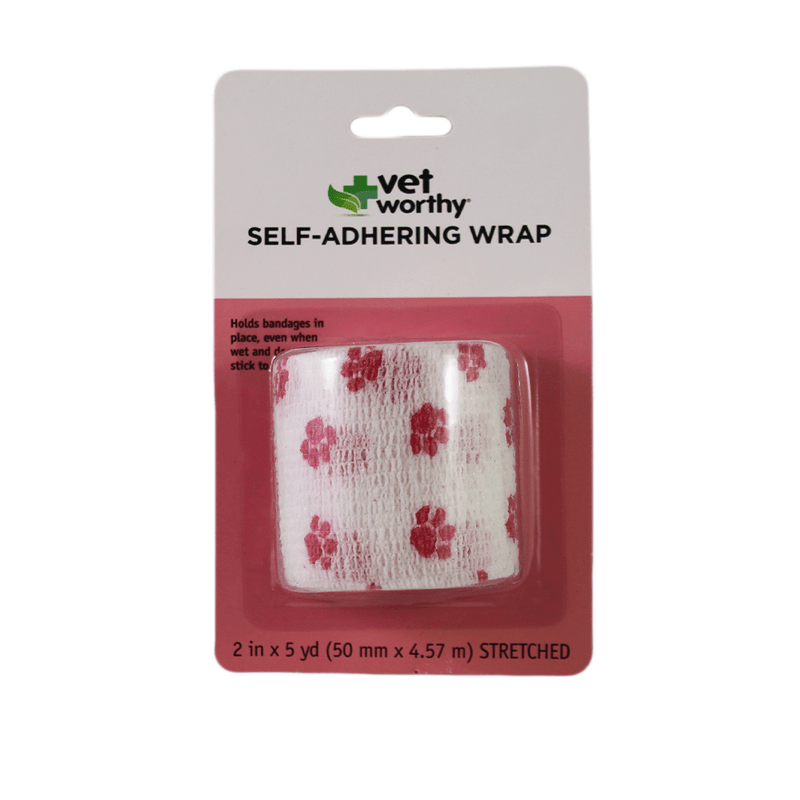 Vet Worthy Self-Adhering Wrap - Paws - Pisces Pet Emporium