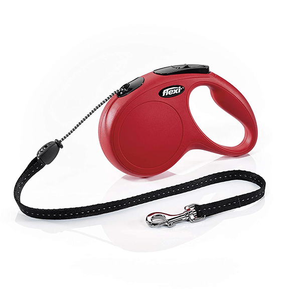 Flexi Classic Red Retractable Leash - Cord - Pisces Pet Emporium