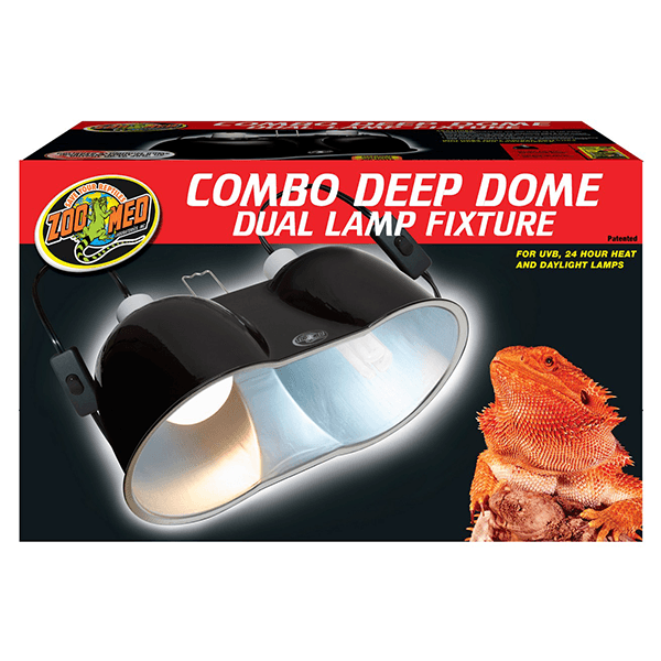 Zoo Med Combo Deep Dome Dual Lamp Fixture - Pisces Pet Emporium