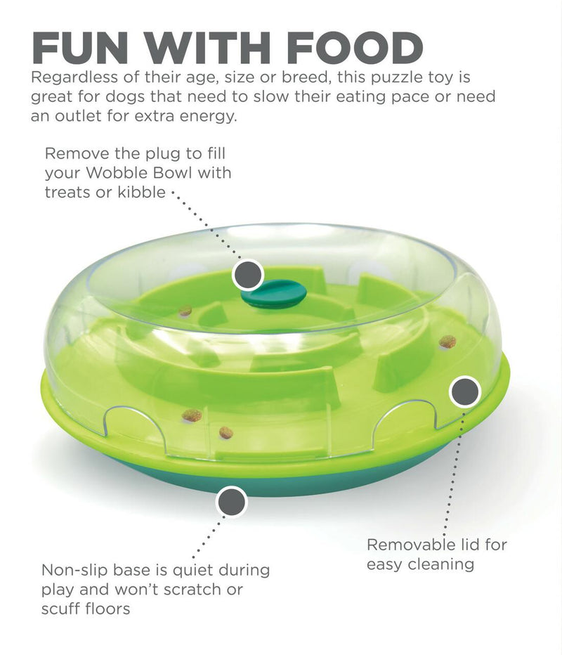 Outward Hounds Wobble Bowl - Slow Feeder Toy
