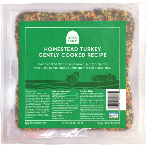 Open Farm Gently Cooked Homestead Turkey Recipe | Pisces