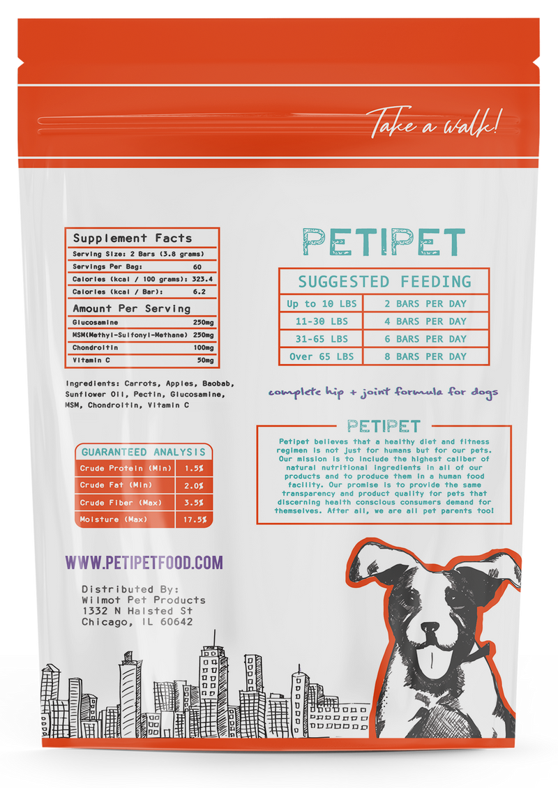 Petipet Mobility Bars - Hip & Joint Dog Treats | Pisces
