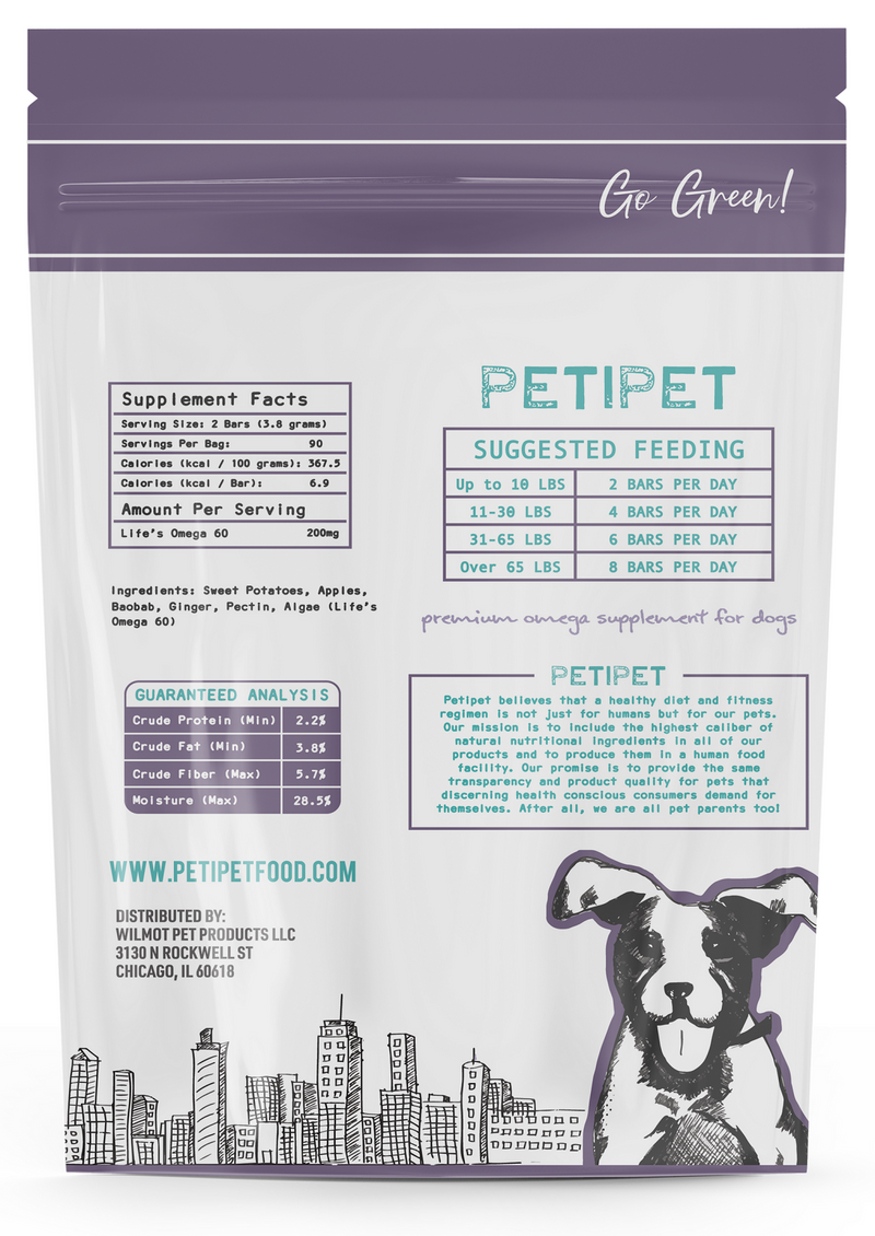 Petipet Omega DHA Bars - Well-Being Dog Treats | Pisces
