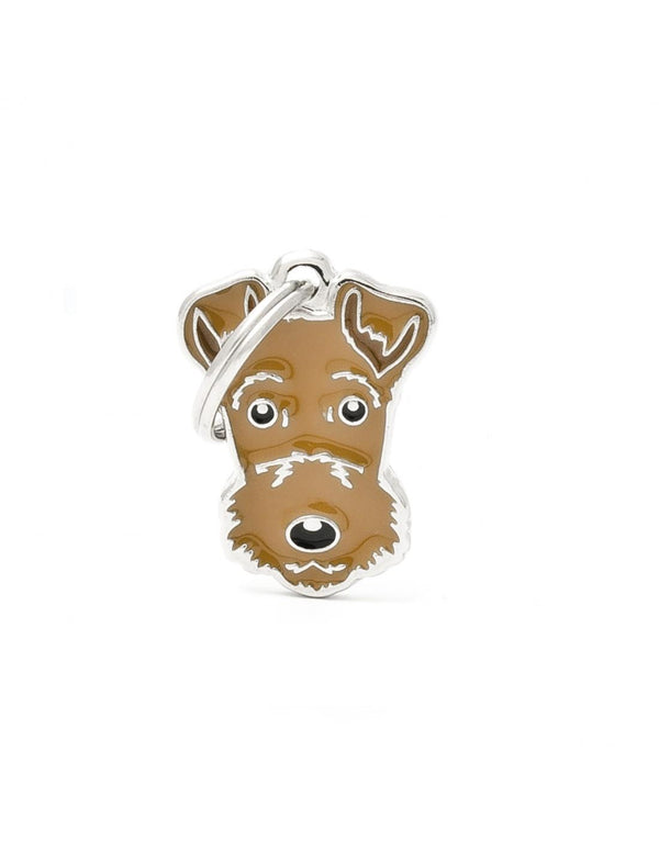 MyFamily Pet ID Tag - Airedale Terrier Dog Tag | Pisces