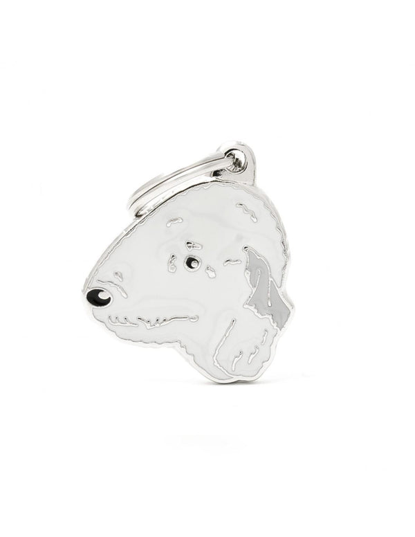 MyFamily Pet ID Tag - Bedlington Terrier Dog  | Pisces
