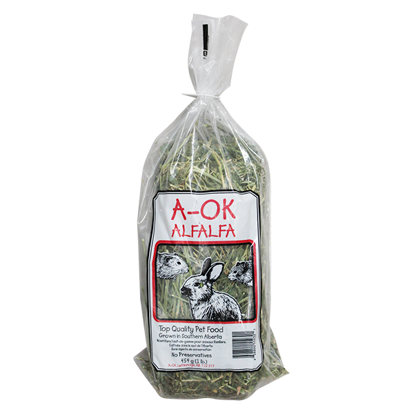 A-OK Alfalfa Hay - 454g - Pisces Pet Emporium