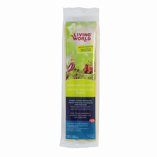 Living World Sand Perch Covers For Cockatiels 3 Pack - Pisces Pet Emporium
