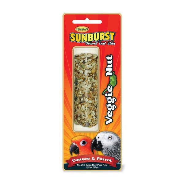 Higgins Sunburst Veggie Nut Treat Stick 2.2oz - Pisces Pet Emporium