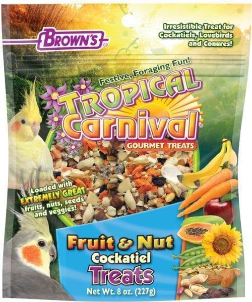 Brown's Fruit & Nut Treat - Cockatiel/Lovebird 8oz - Pisces Pet Emporium