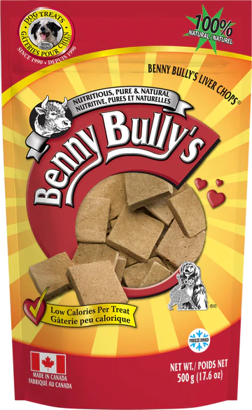 Benny Bullys Liver Chops Bulk Pack 500g