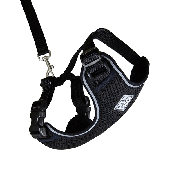 RC Pets Black Adventure Kitty Harness - Available in 3 Sizes - Pisces Pet Emporium