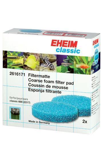 Eheim Coarse Foam Filter Pads Classic 600 2-Pack - Pisces Pet Emporium