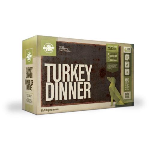 Big Country Raw Turkey Dinner Carton - 4 x 1lb