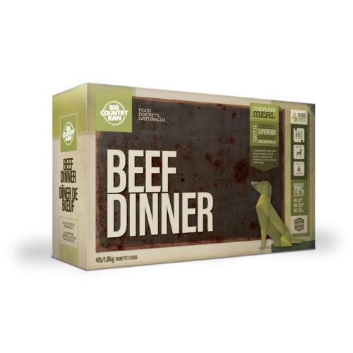 Big Country Raw Beef Dinner Carton - 4 x 1lb