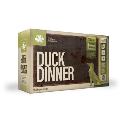 Big Country Raw Duck Dinner Carton - 4 x 1lb