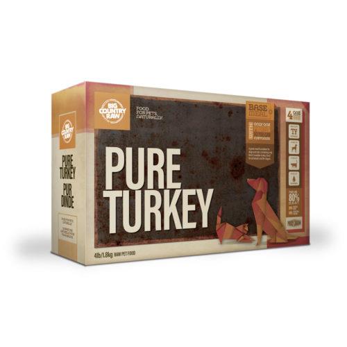 Big Country Raw Pure Turkey Carton - 4 x 1lb