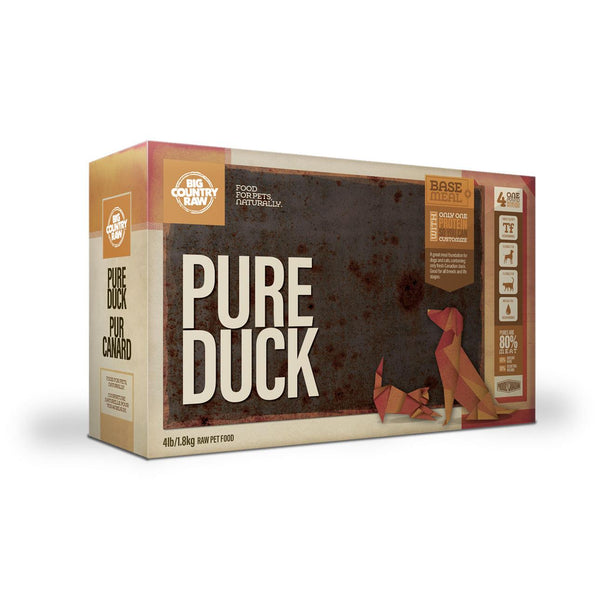 Big Country Raw Pure Duck Carton - 4 x 1lb