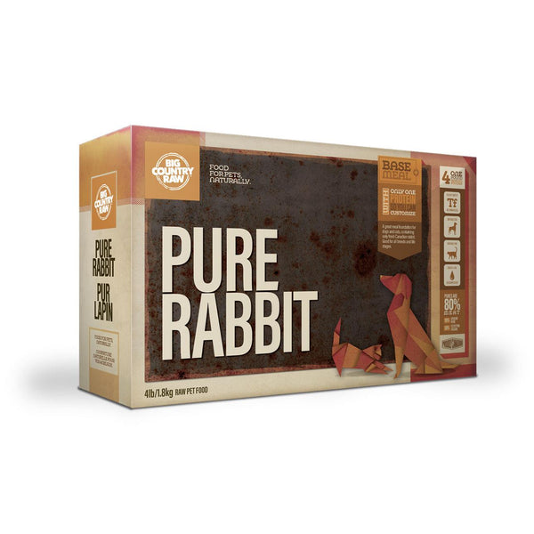 Big Country Raw Pure Rabbit Carton - 4 x 1lb