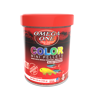 Omega One Slow-Sinking Color Mini Pellets | Pisces
