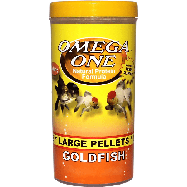 Omega One Medium Sinking Goldfish Pellets Fish Food, 8-oz jar