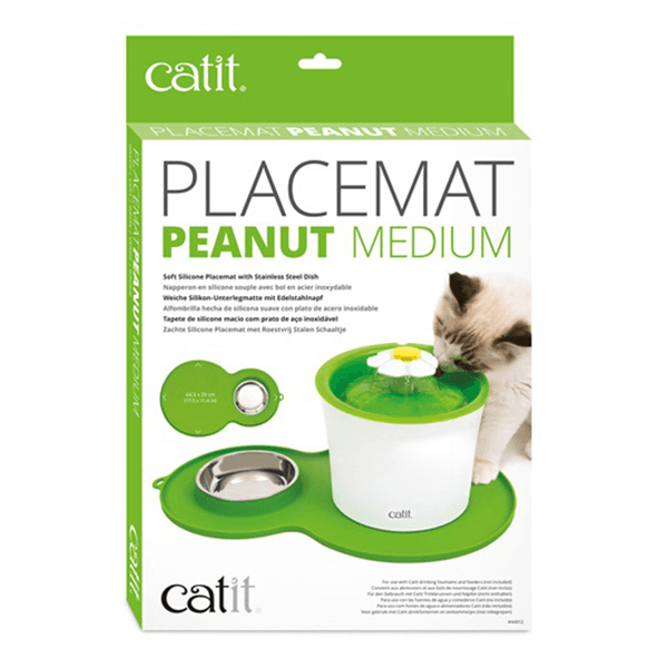 Catit Green Peanut Placemat - Medium - Pisces Pet Emporium