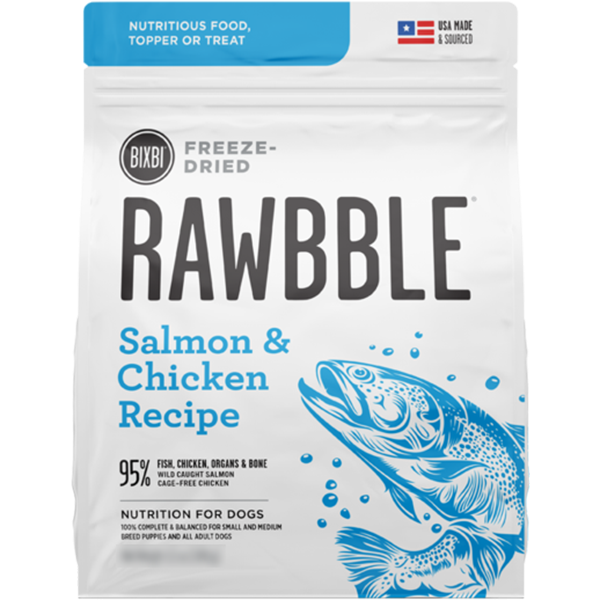 Bixbi Rawbble Freeze Dried Food Salmon Chicken Recipe 128g