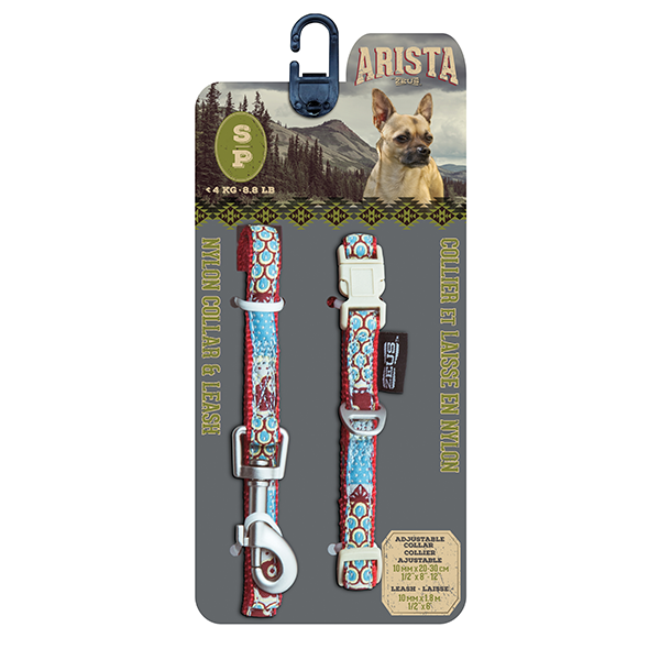 Arista New Wave Collar & Leash Set - Available in 3 Sizes - Pisces Pet Emporium