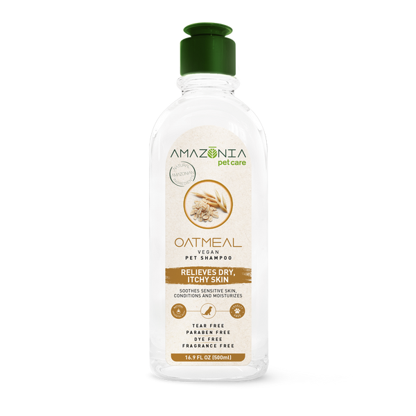 Amazonia Vegan Shampoo - Oatmeal 16.9oz - Pisces Pet Emporium