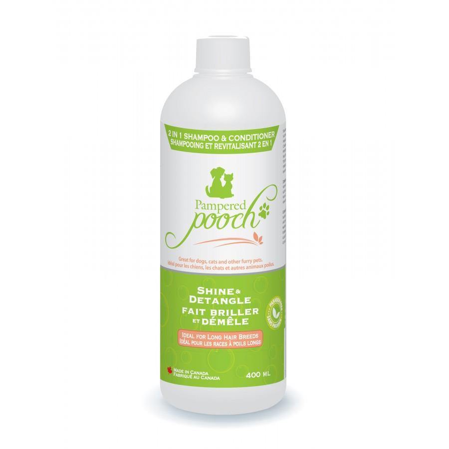 Pampered Pooch Shine Detangle Shampoo Conditioner 400ml