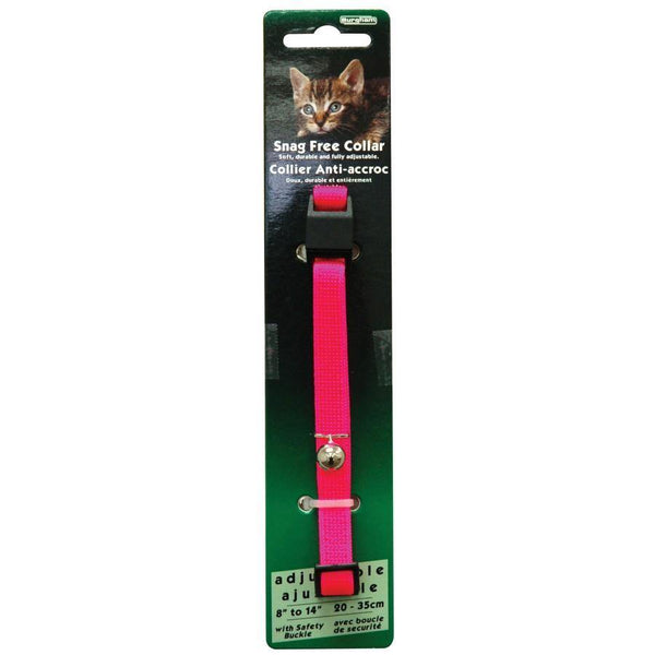 Burgham Snag Free Breakaway Collar - Neon Pink - Pisces Pet Emporium