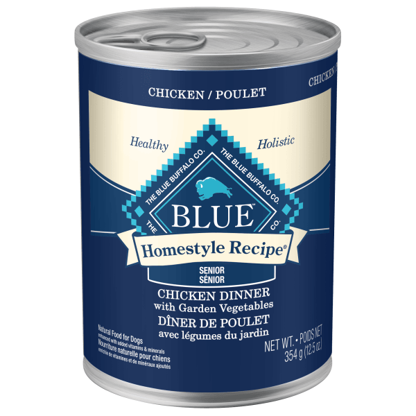 Blue buffalo chicken top dinner with garden vegetables