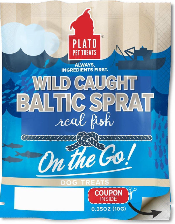 Plato Pet Treats - On the Go! Wild Caught Baltic Sprat - Pisces Pet Emporium