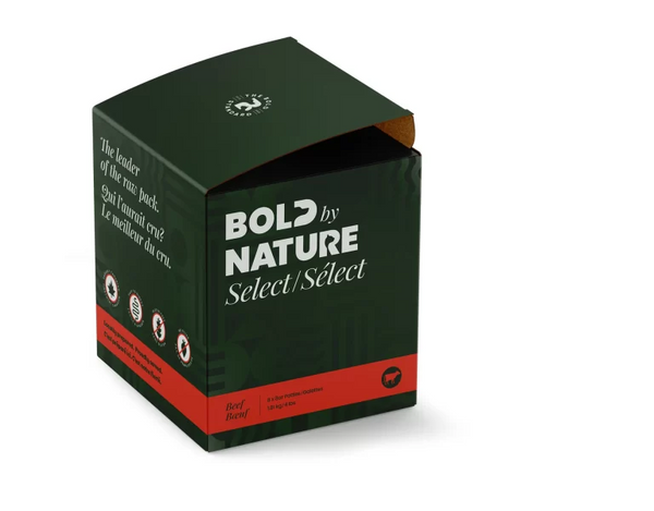 Bold by Nature Raw Patties for Dogs Select Beef Pisces