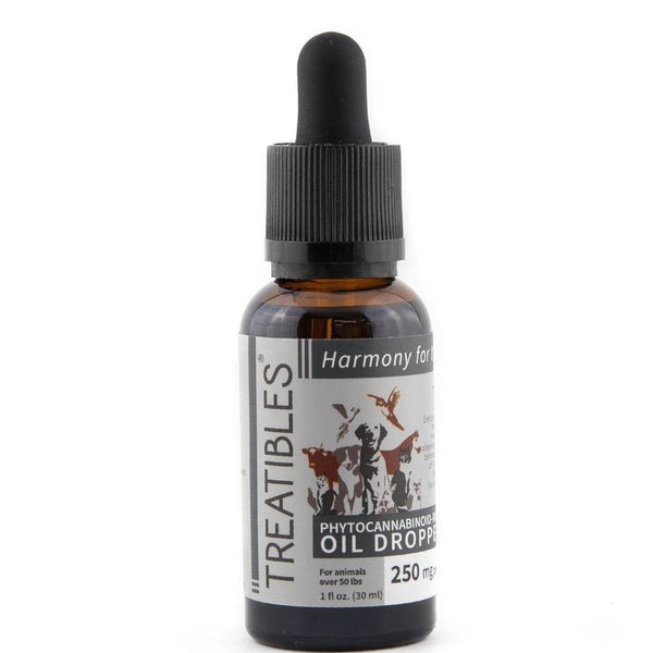 Treatibles 250mg Hemp Oil Dropper - Pisces Pet Emporium