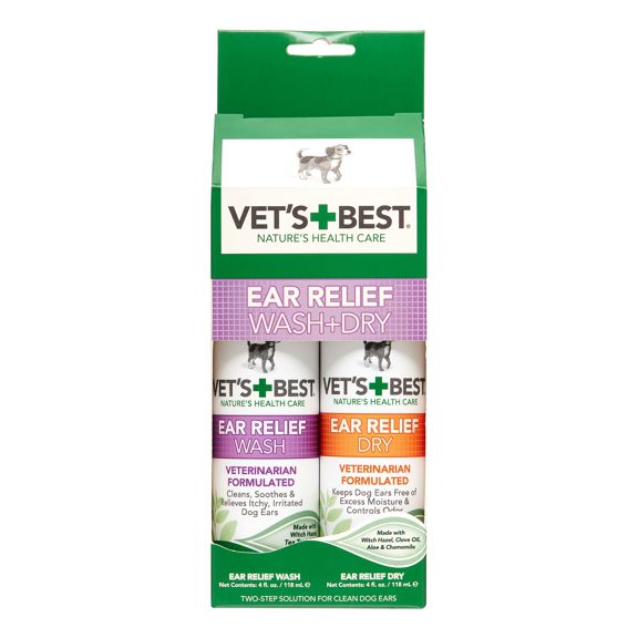 Vet's Best  Ear Relief Wash + Dry - Pisces Pet Emporium