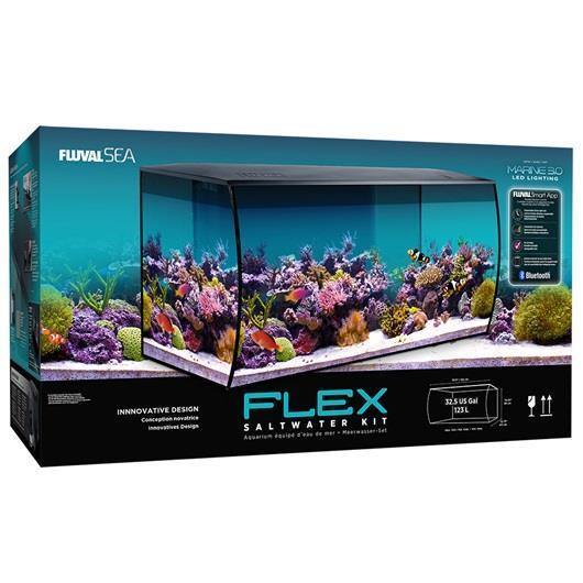 Fluval Flex Saltwater Aquarium Kit - 32.5 Gallon - Pisces Pet Emporium