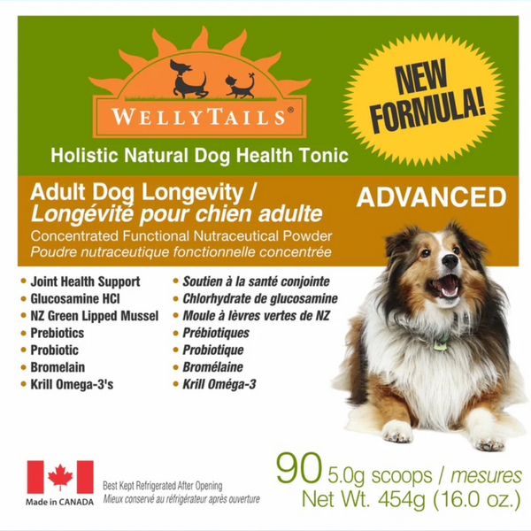 WellyTails Adult Dog Longevity Advanced Supplement 454g