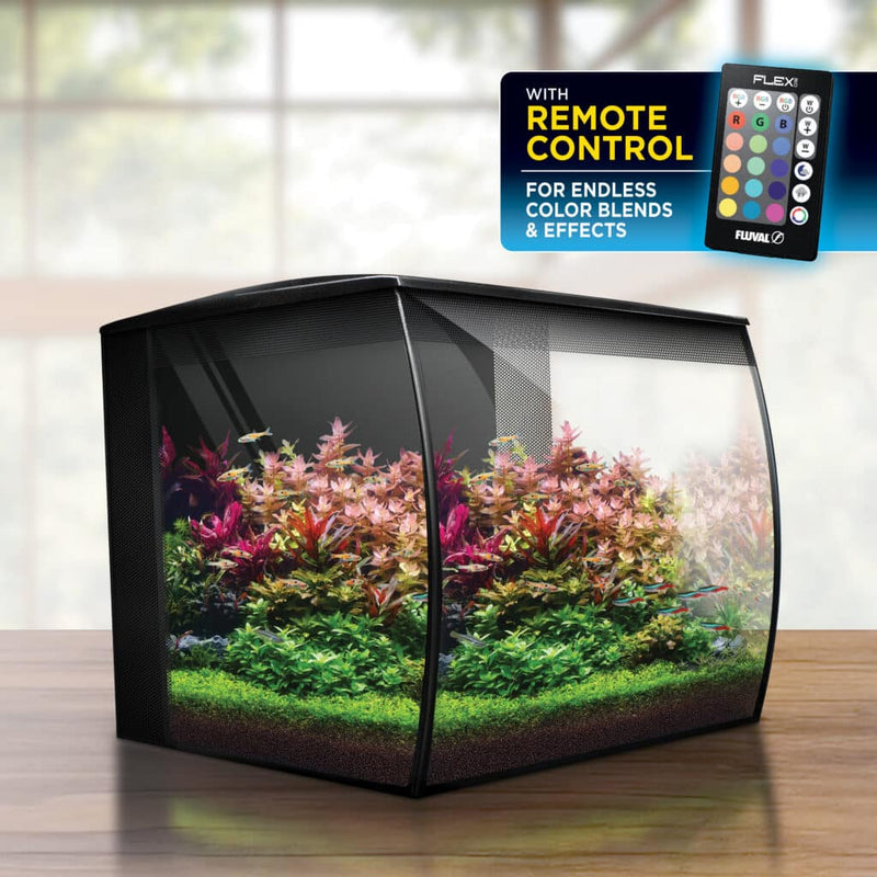 Fluval Flex 2.0 Aquarium Kit Black