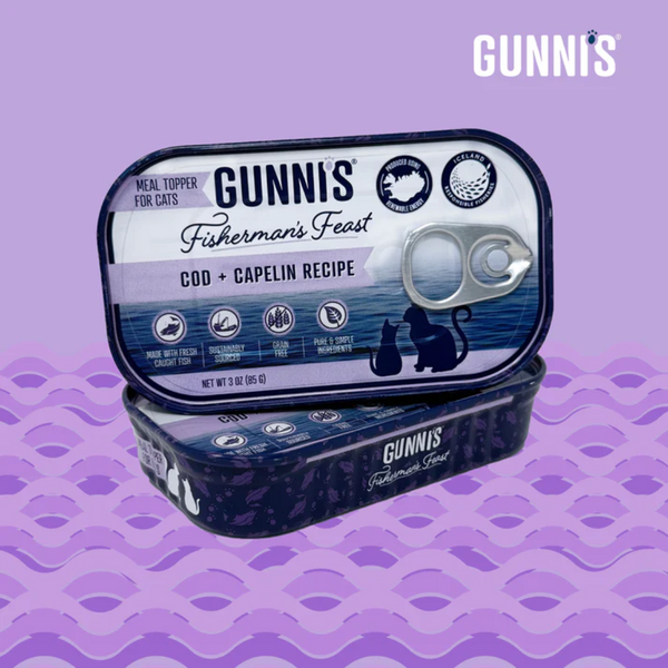 Gunni's Cod & Capelin Recipe Food Topper for Cats 85g